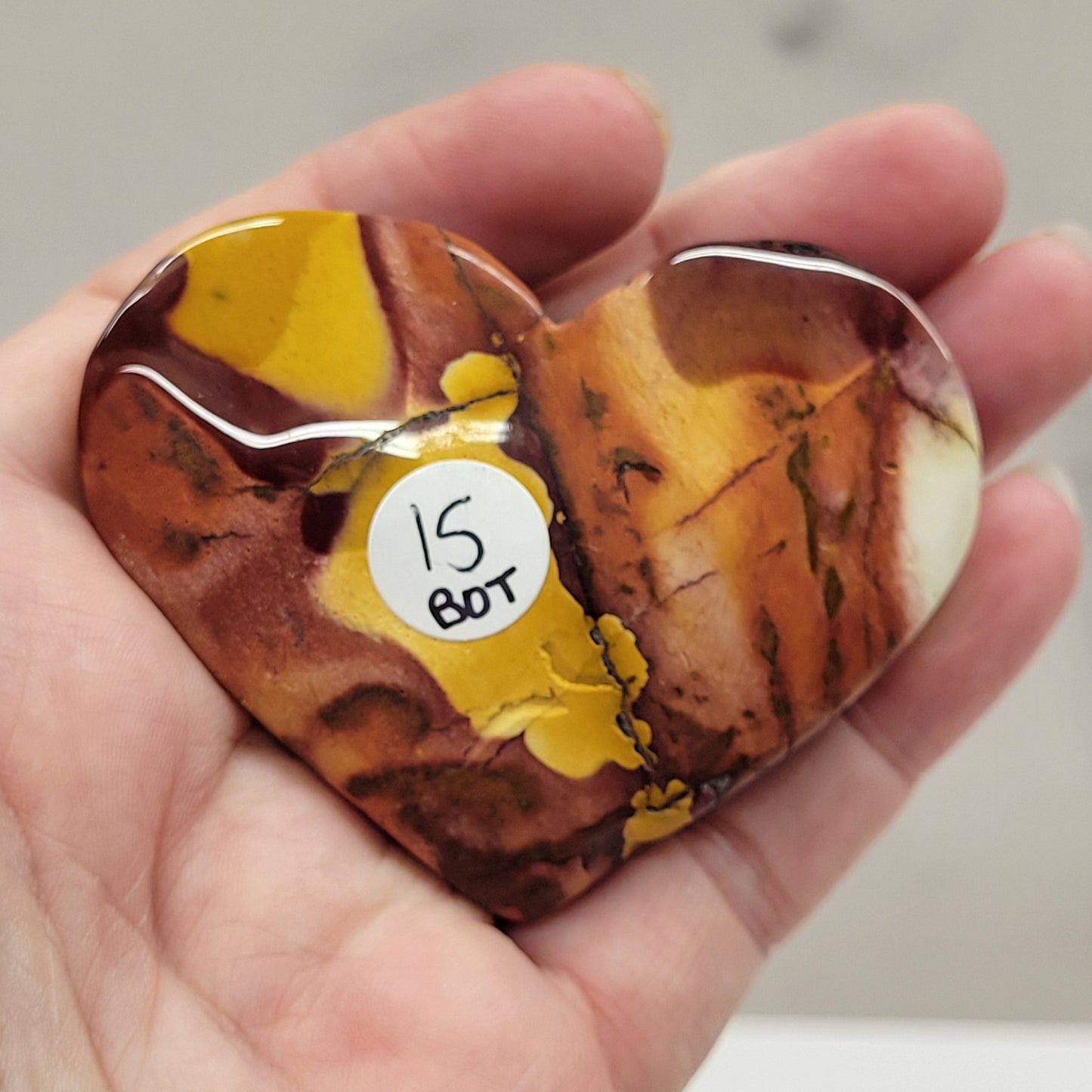 Mookaite Jasper heart