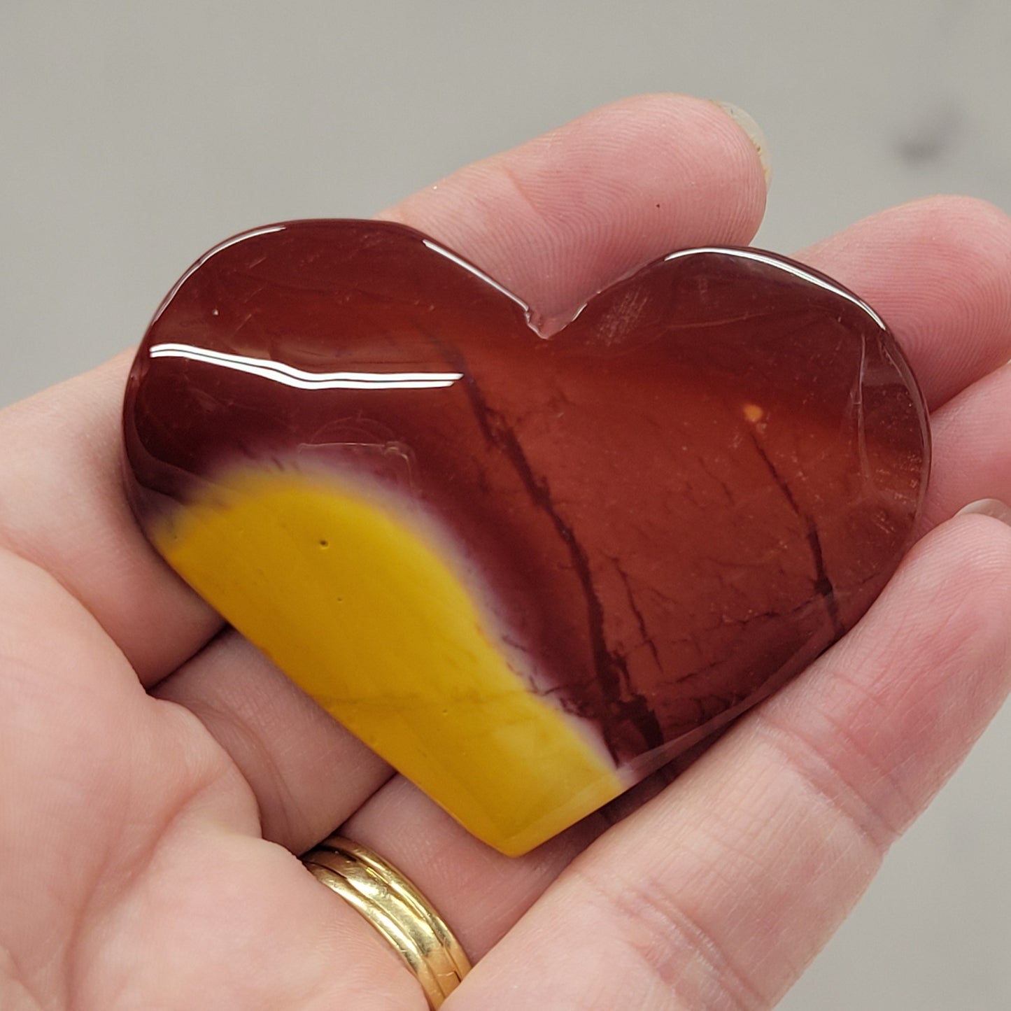 Mookaite Jasper heart
