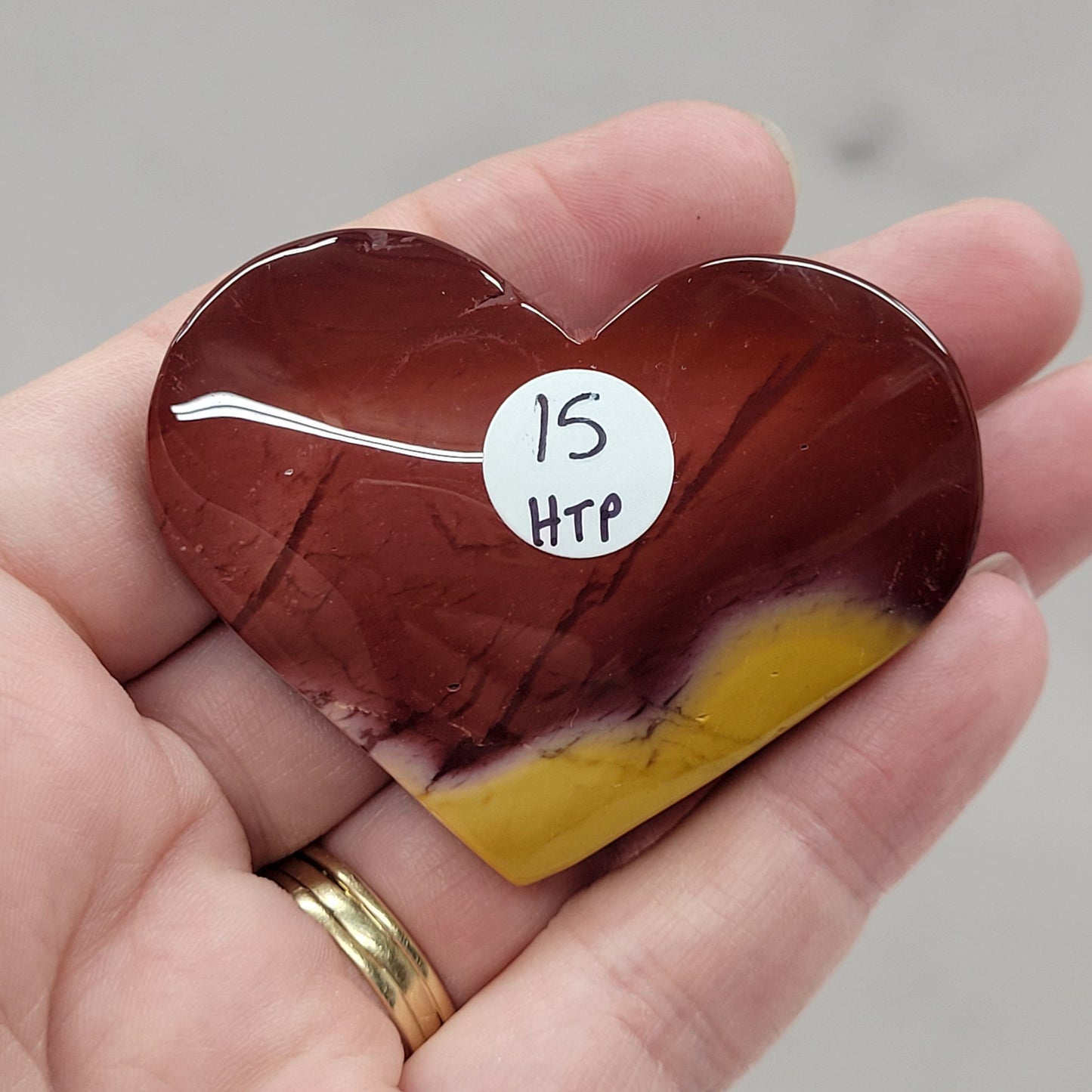 Mookaite Jasper heart