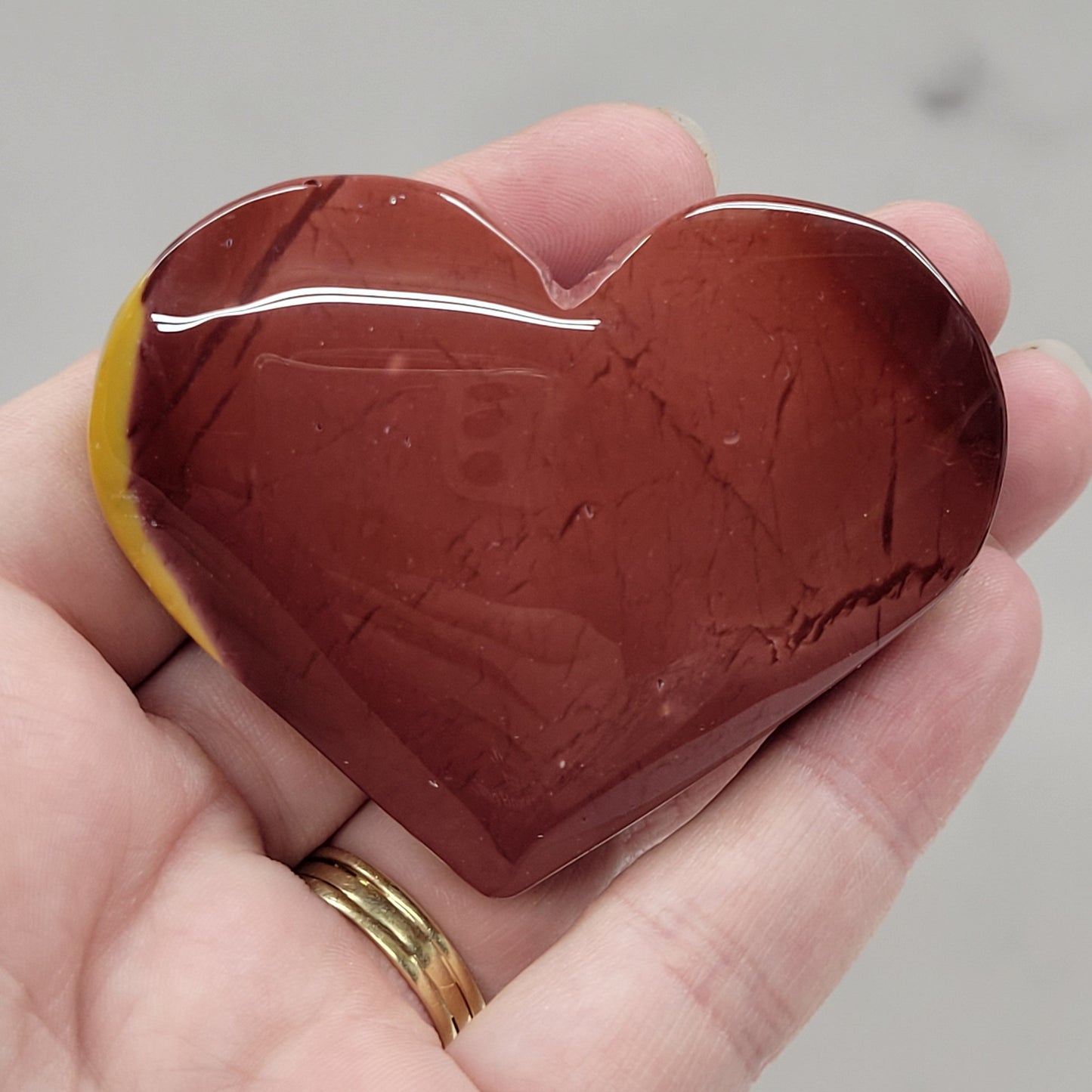 Mookaite Jasper heart