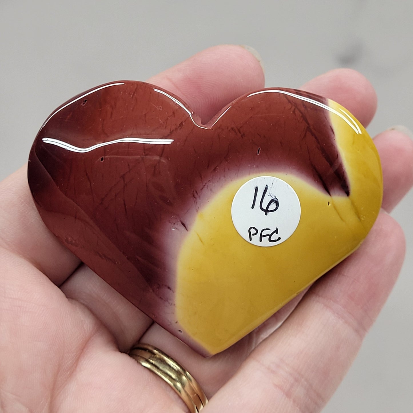 Mookaite Jasper heart