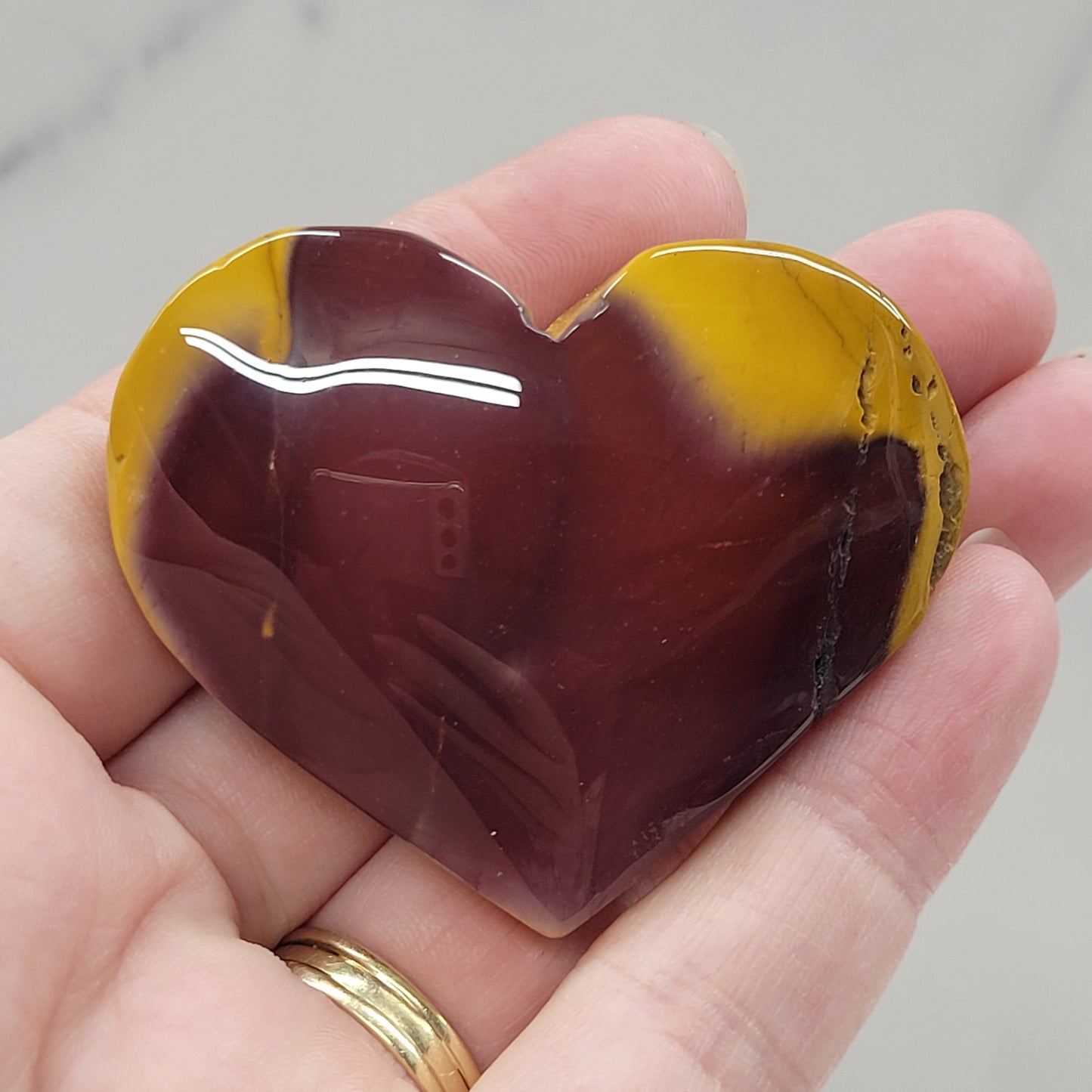 Mookaite Jasper heart