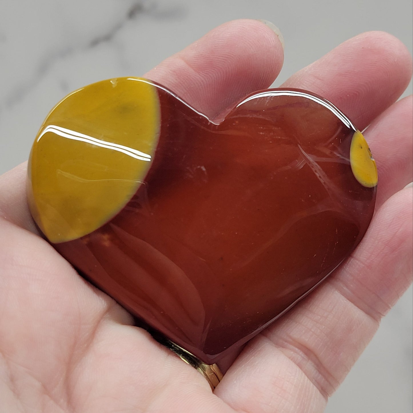 Mookaite Jasper heart