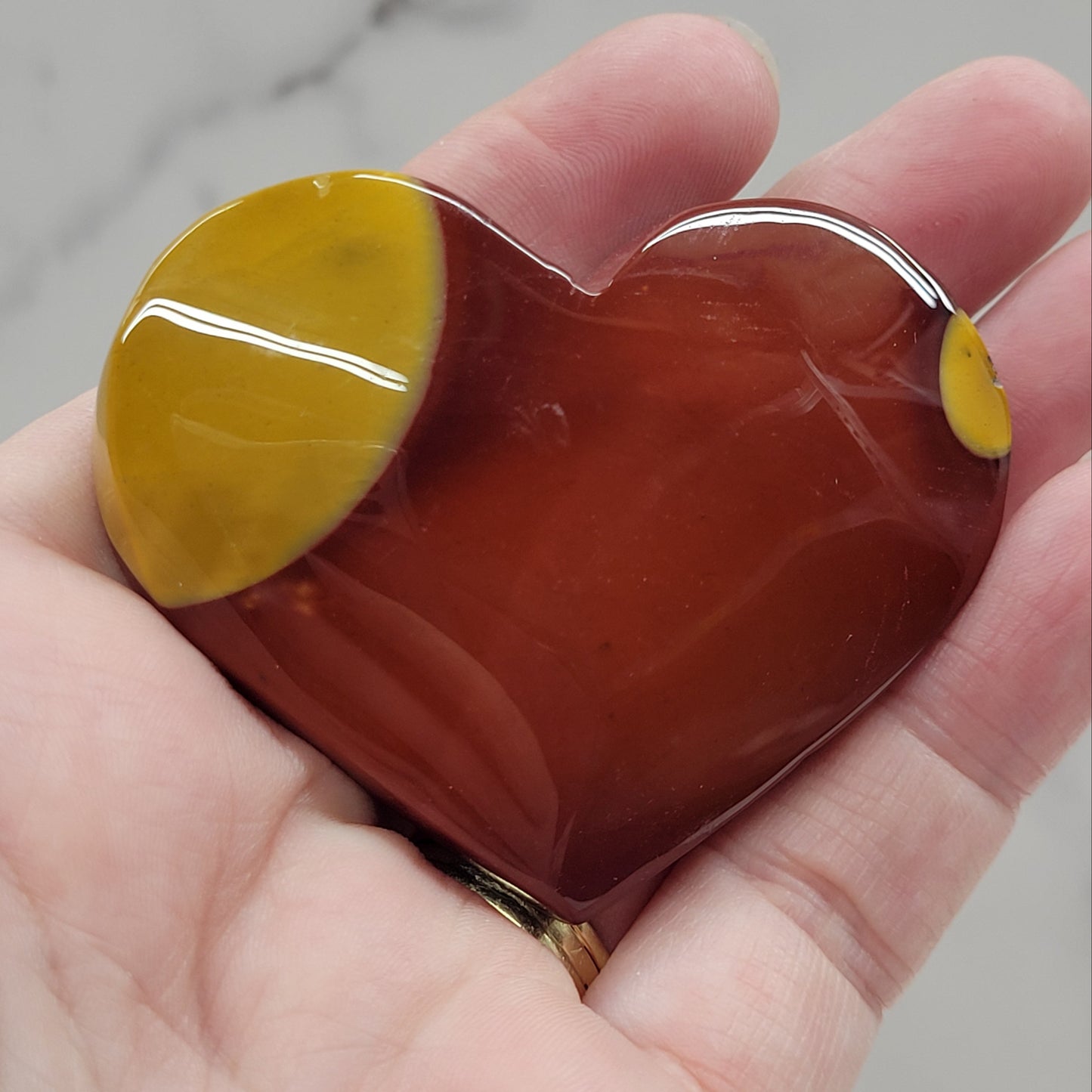 Mookaite Jasper heart