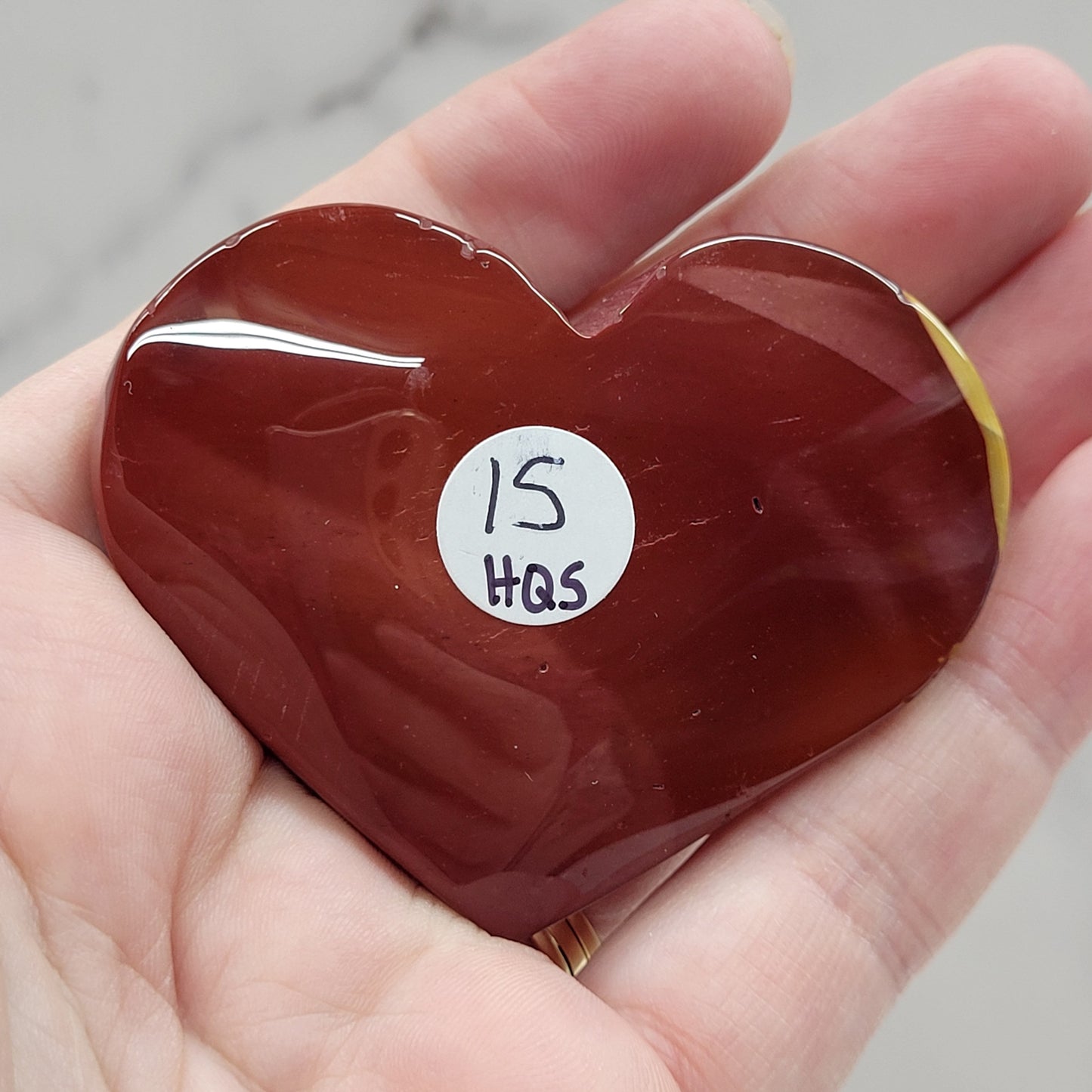 Mookaite Jasper heart