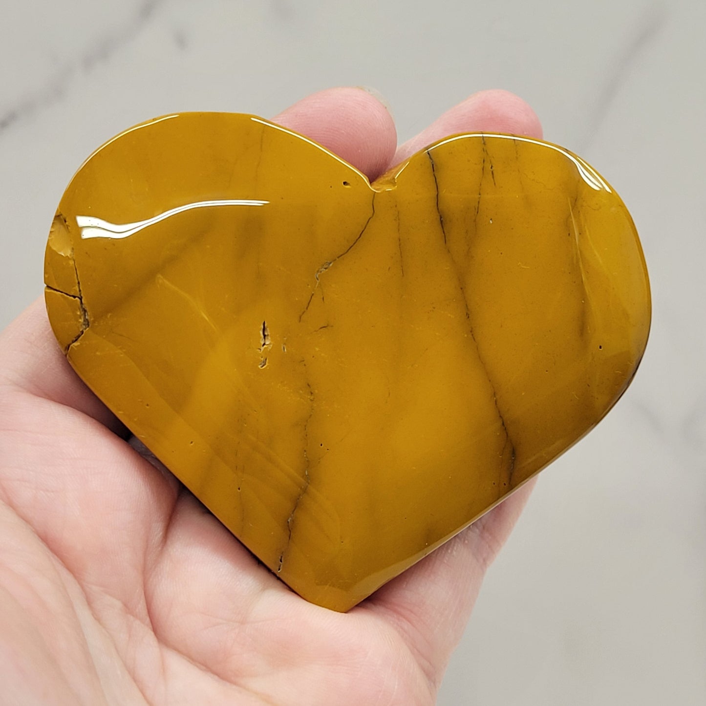 Mookaite Jasper heart