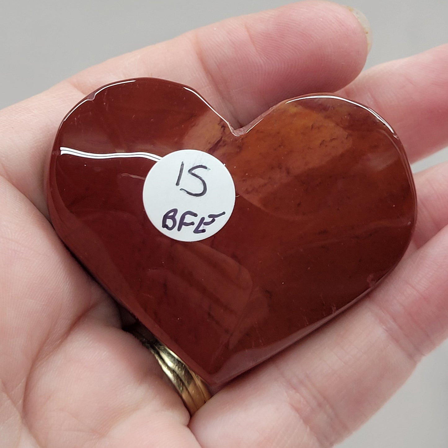 Mookaite Jasper heart