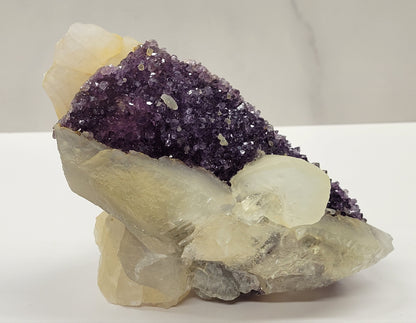 Amethyst w/ Calcite specimen