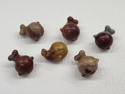 Alashan Agate mini carving - whale