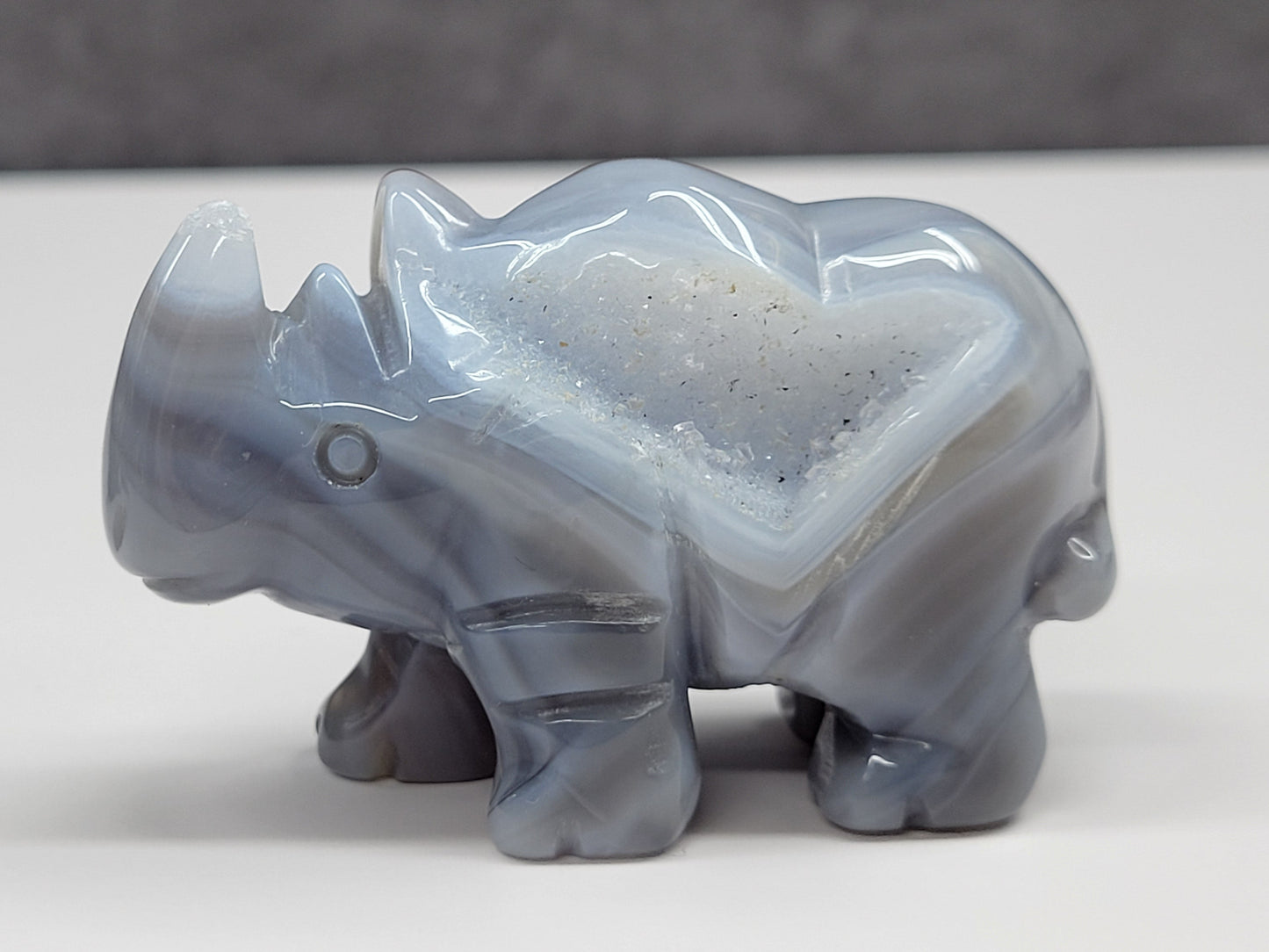 Drusy Agate Rhino (small)