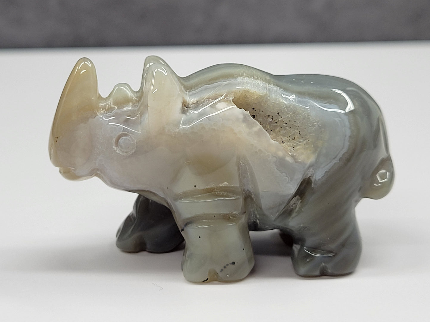 Drusy Agate Rhino (small)
