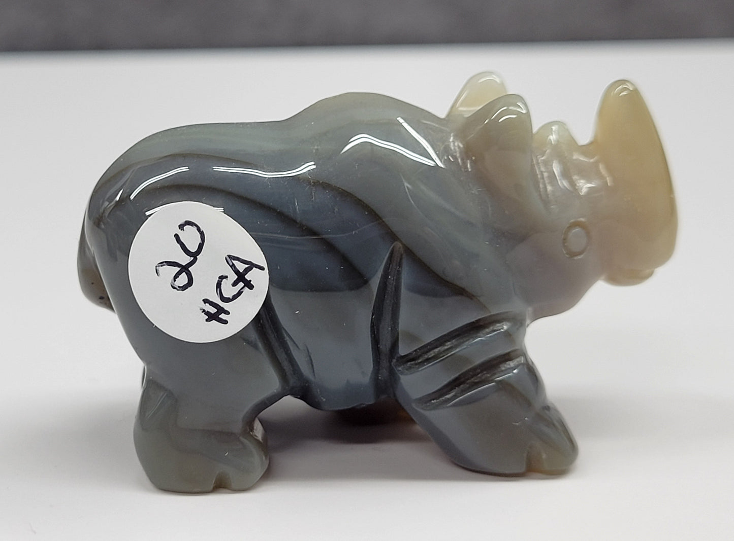 Drusy Agate Rhino (small)