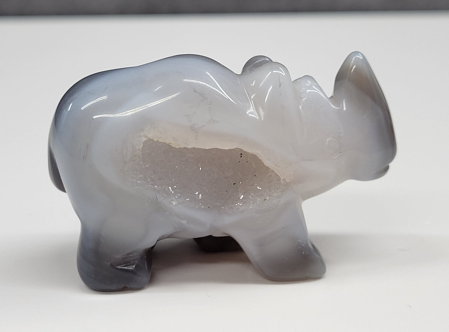 Drusy Agate Rhino (small)