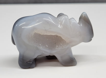 Drusy Agate Rhino (small)