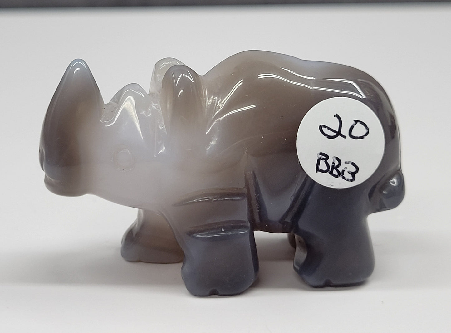Drusy Agate Rhino (small)