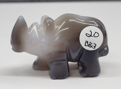 Drusy Agate Rhino (small)