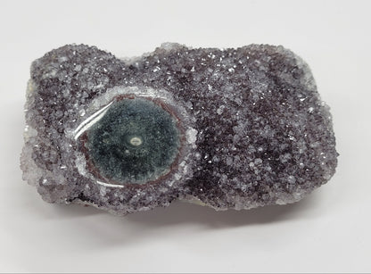 Amethyst with Stalactite eye specimen
