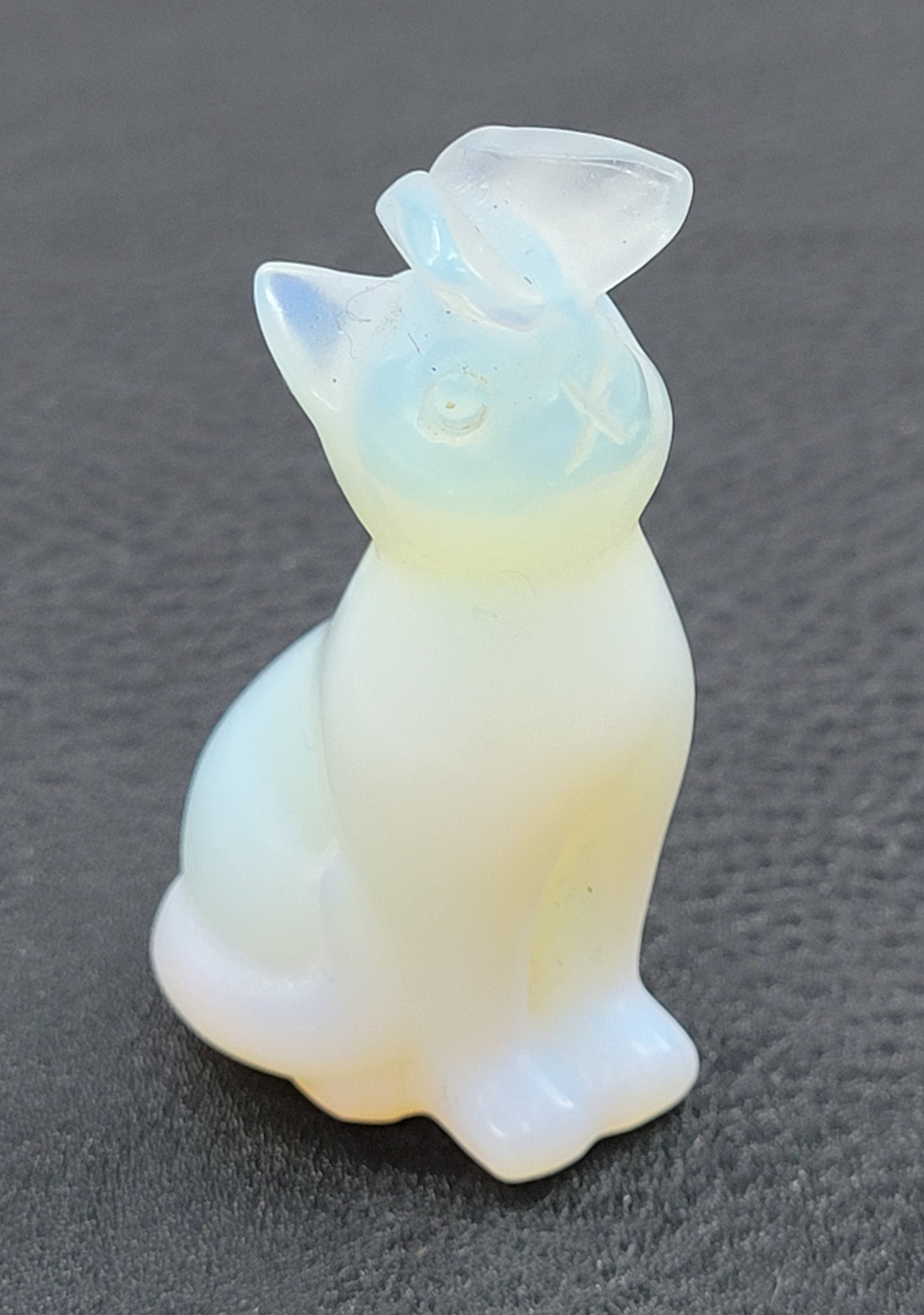 Cat/kitty carving - butterfly on nose (S)