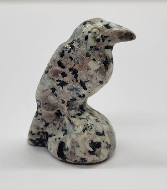 Raven carving (S) - variety of material