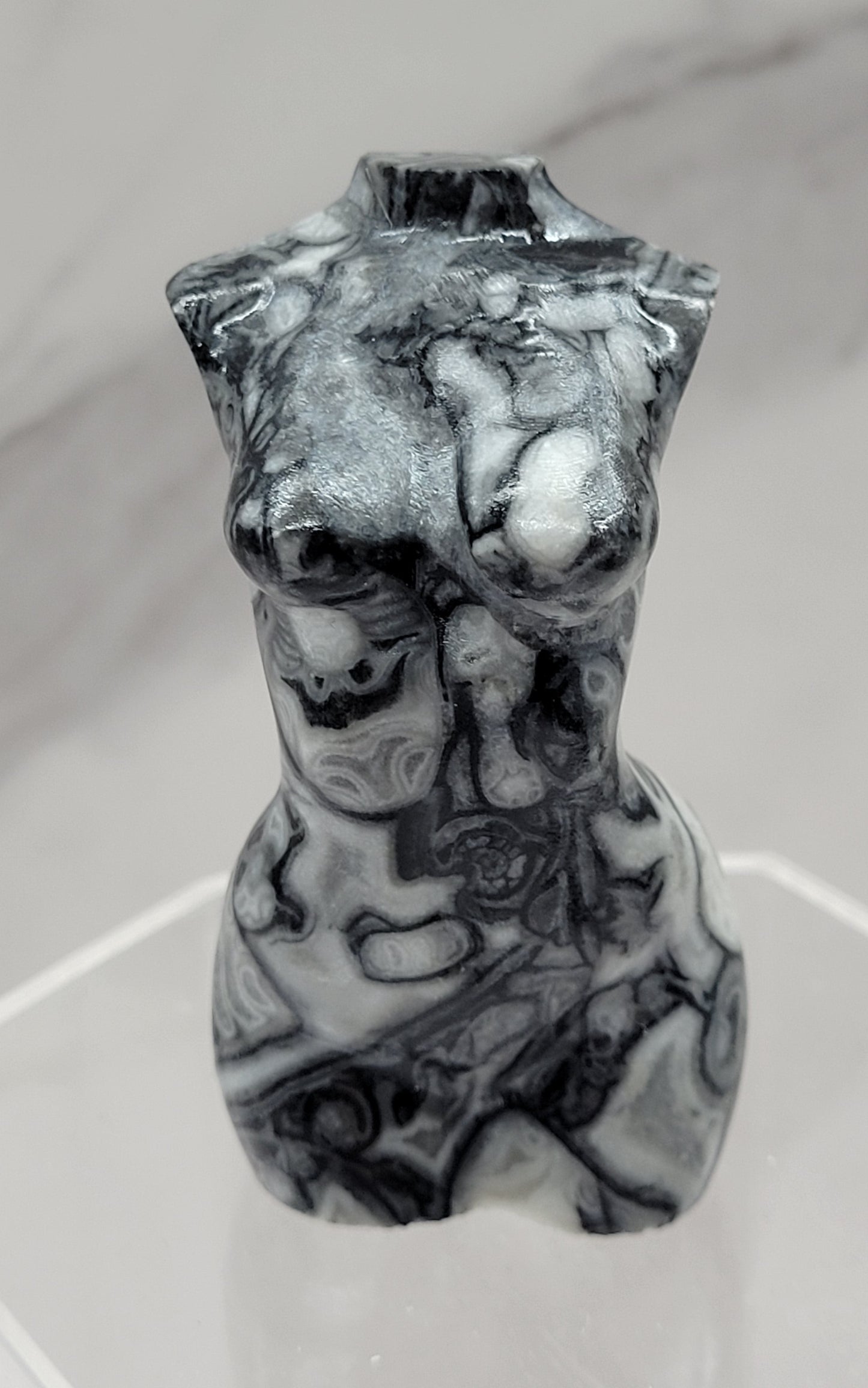 Goddess body - Fossil Shell Jasper (L)