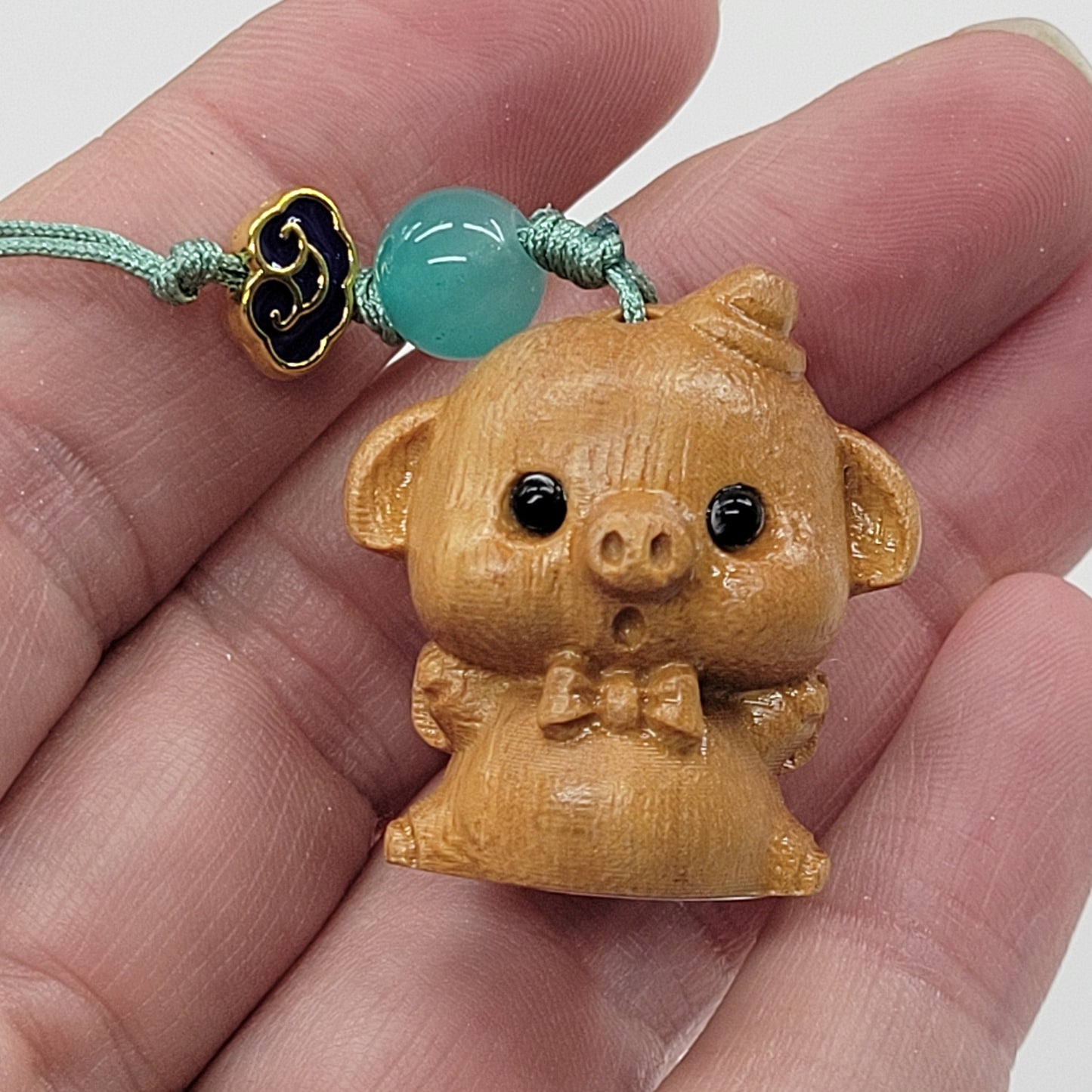 Lucky wood charms