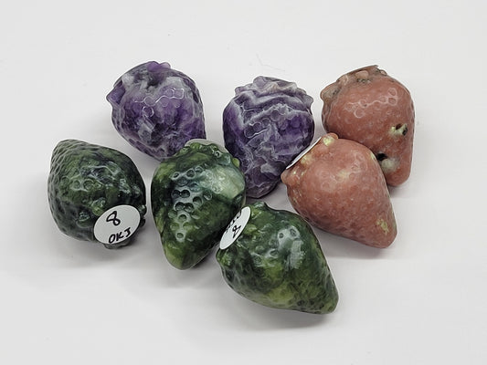 Strawberry carvings