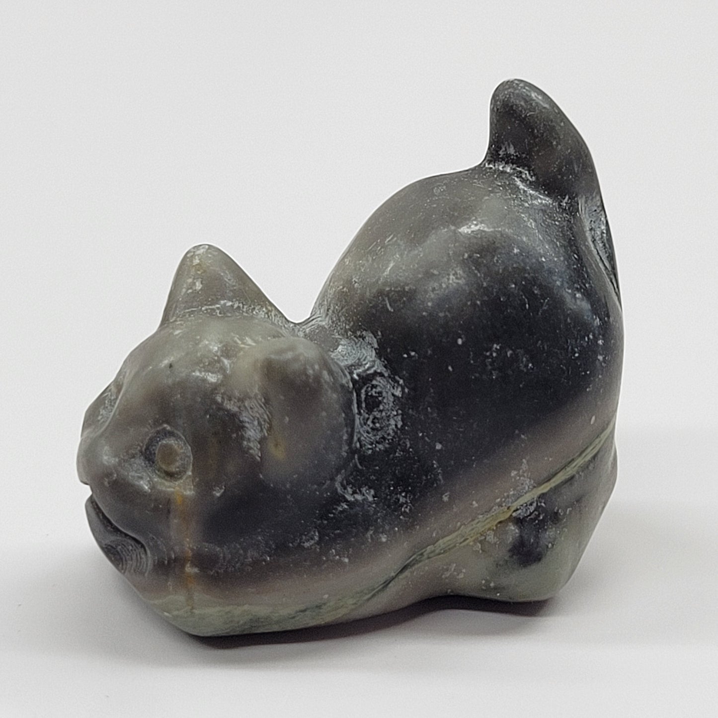 Cat/kitty carving - playful (S)