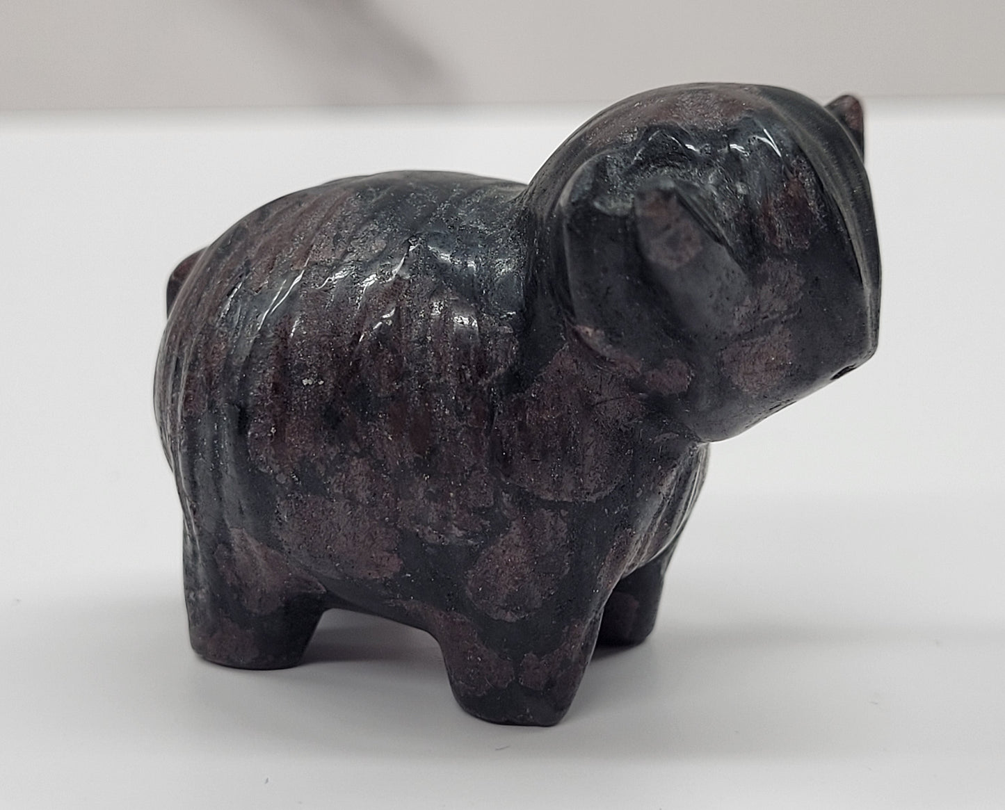 Highland cow carvings