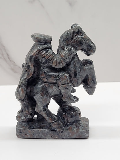 Headless Horsman carving - Yooperlite