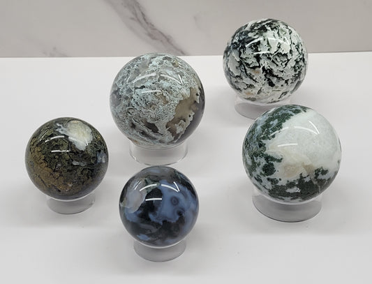 Moss Agate sphere
