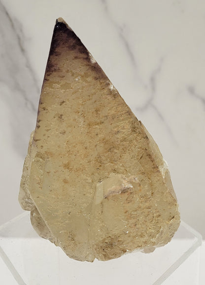 Yttrofluorite on Dogtooth Calcite