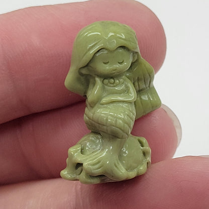 Alashan Agate mini carving - Mermaid