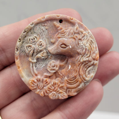 Fossil Coral Jasper pendant