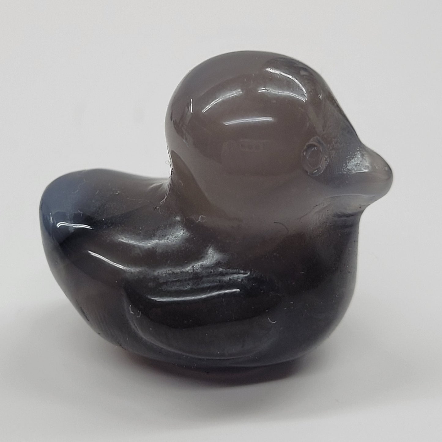 Duck carving - Volcano Agate (small)