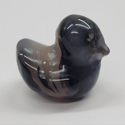 Duck carving - Volcano Agate (small)