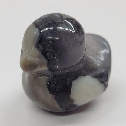 Duck carving - Volcano Agate (small)