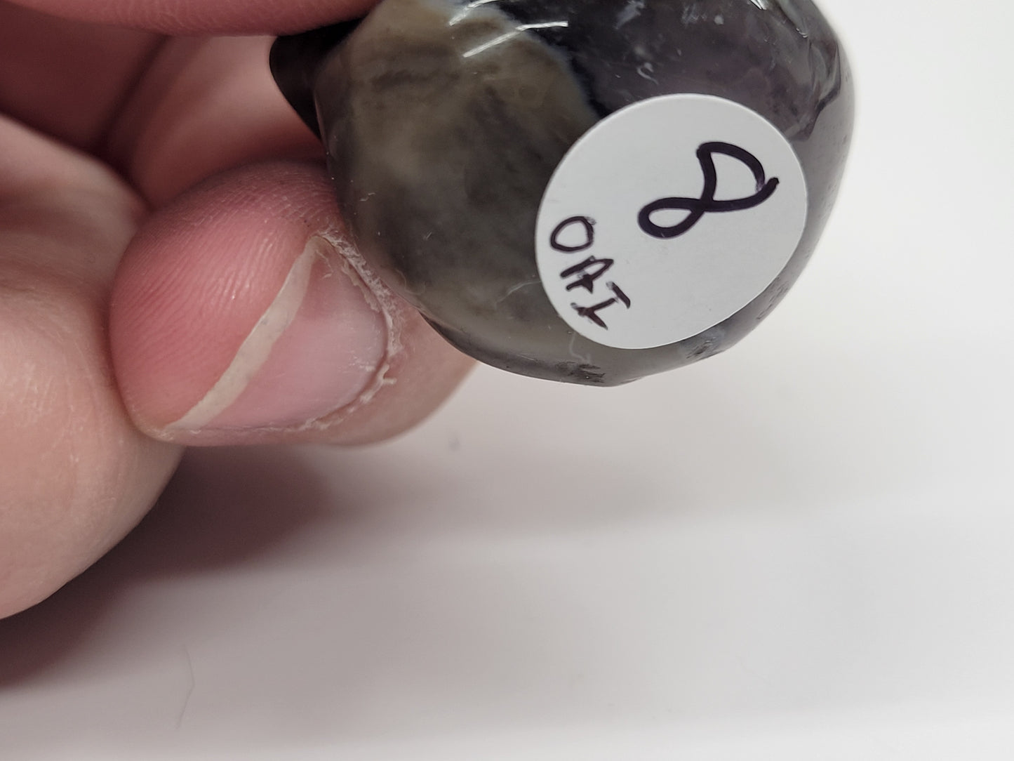 Duck carving - Volcano Agate (small)