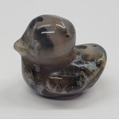 Duck carving - Volcano Agate (small)