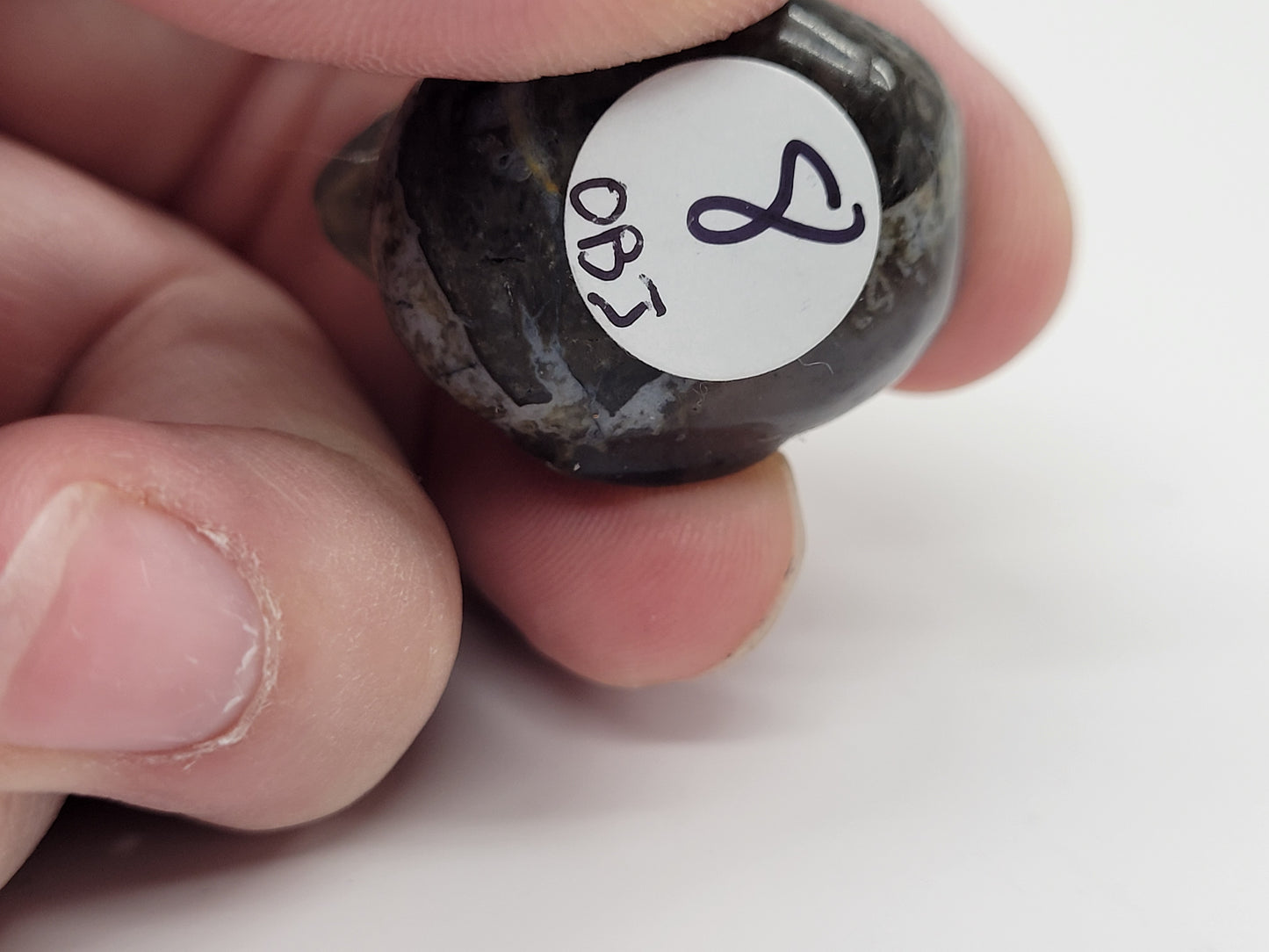 Duck carving - Volcano Agate (small)