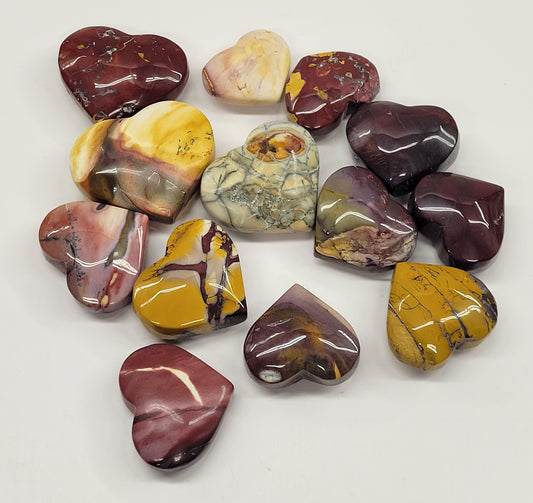 Mookaite Jasper heart