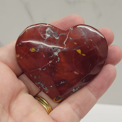 Mookaite Jasper heart