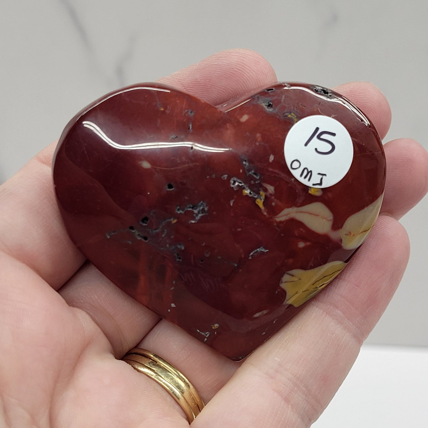 Mookaite Jasper heart