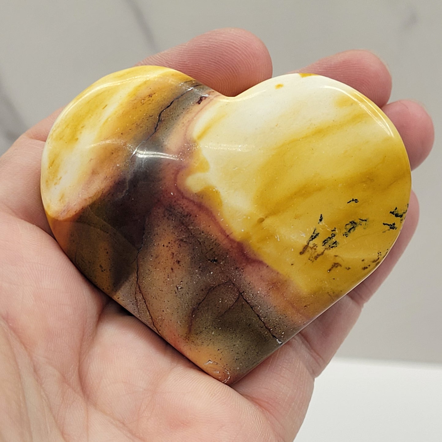 Mookaite Jasper heart