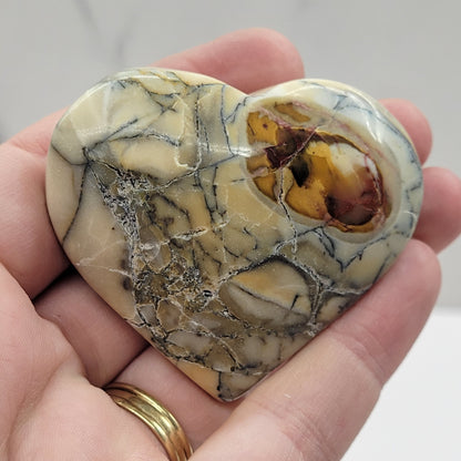 Mookaite Jasper heart