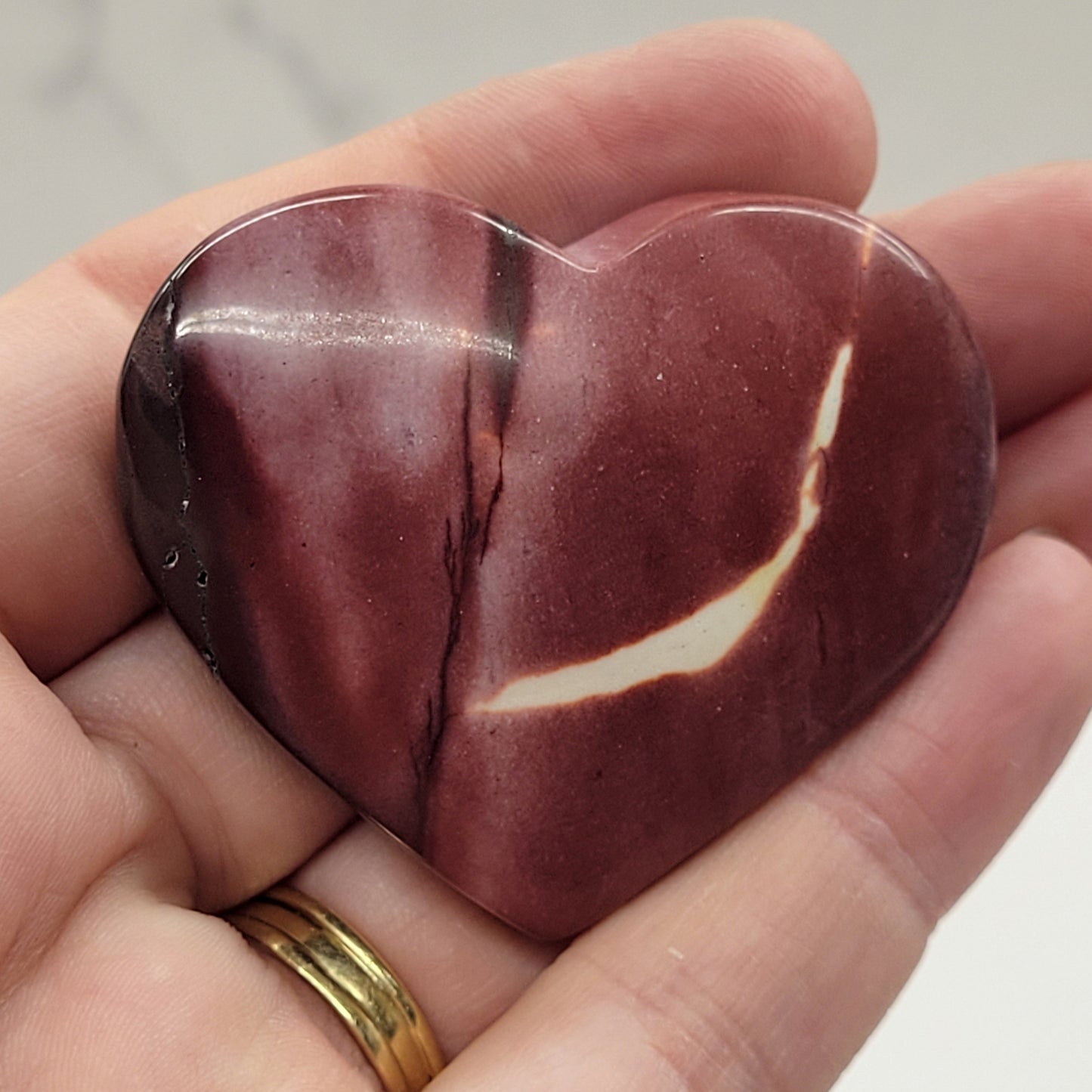 Mookaite Jasper heart