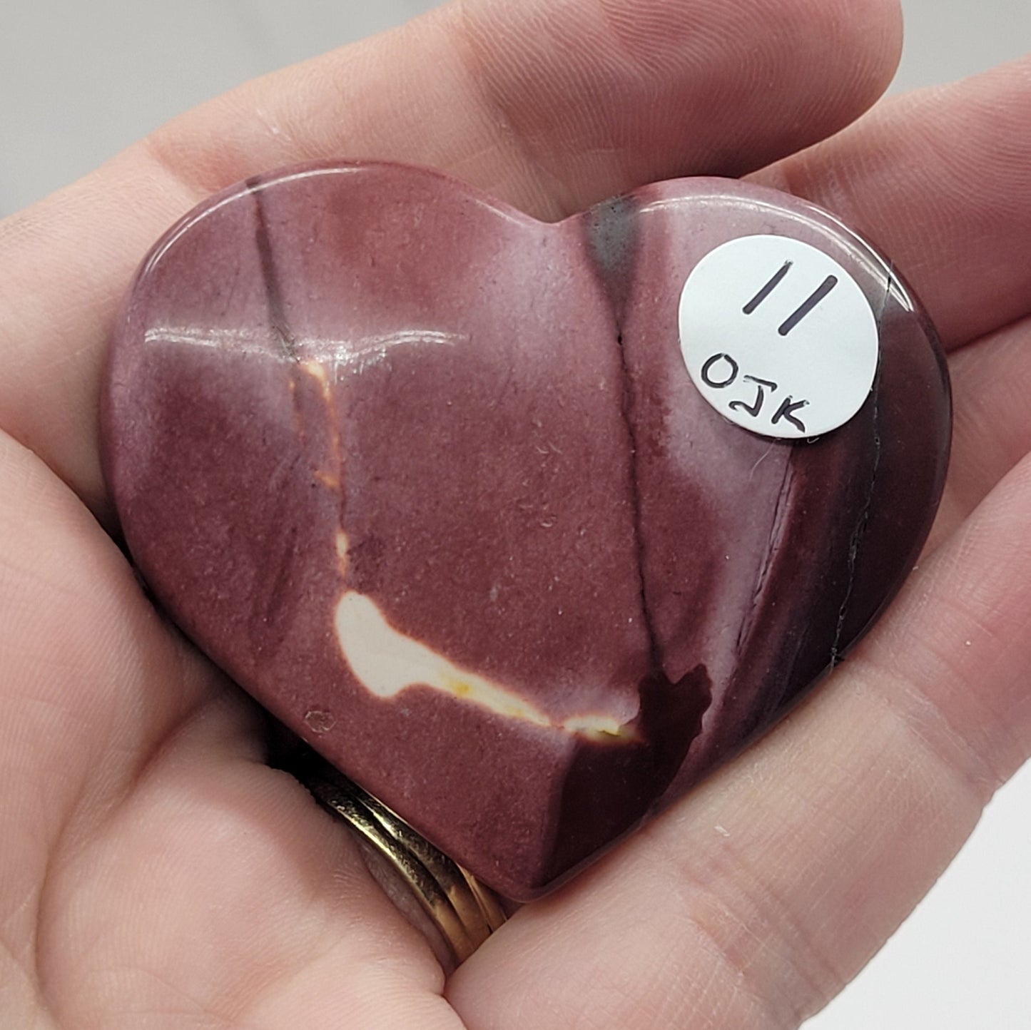 Mookaite Jasper heart