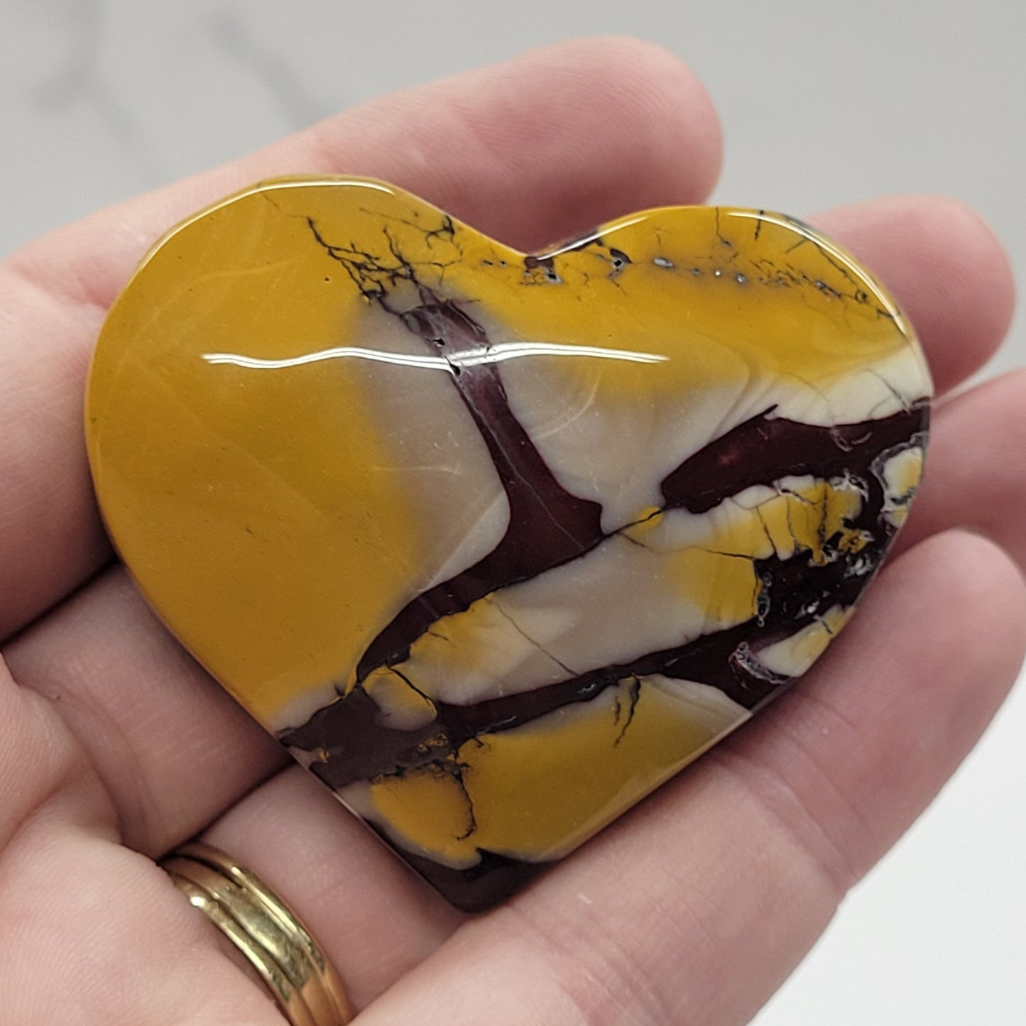 Mookaite Jasper heart