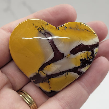 Mookaite Jasper heart