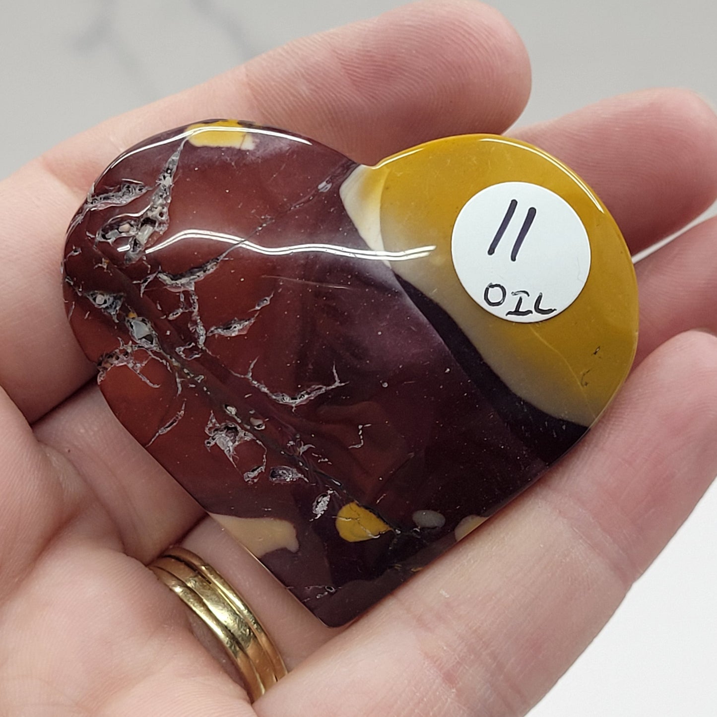 Mookaite Jasper heart