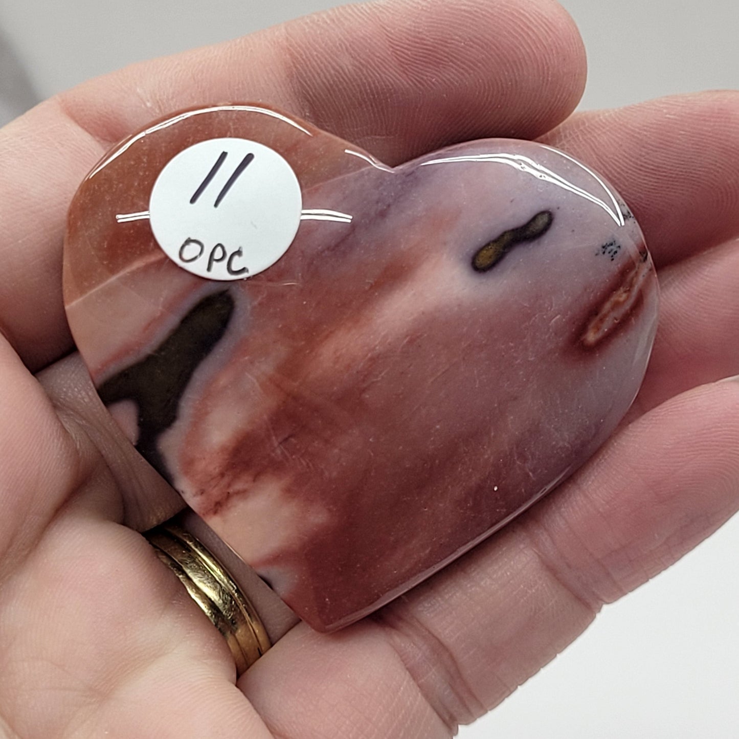 Mookaite Jasper heart